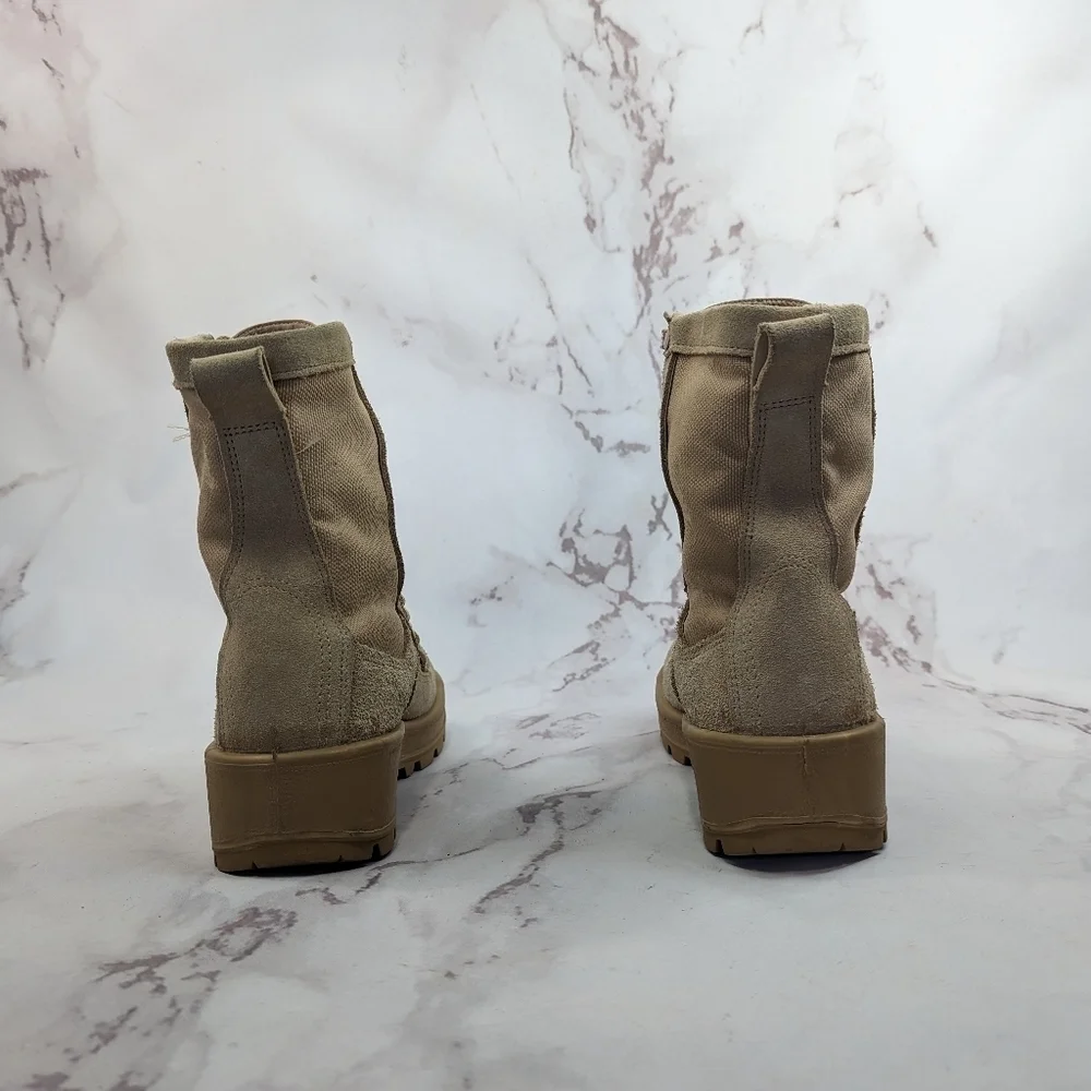 Altama Boot Size 5.5 Wide Mens Tan Suede Coyote Vibram Desert Military Combat